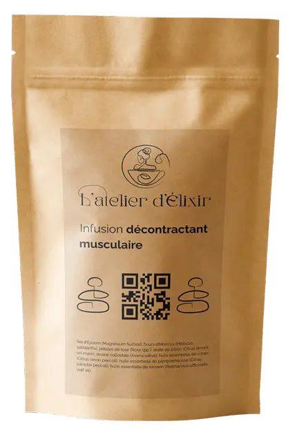 Sachet d'infusion pour le bain en kraft